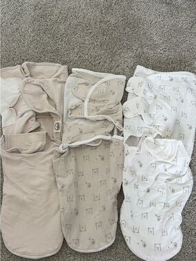 Neutral Bear Print Sleep Sacks for Kids - Pack of 3